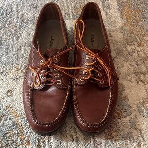 L.L. Bean Men's Rich Brown Boat Shoes